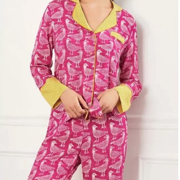 Almost NEW! Stay cozy with Jen Hewett x Anthropologie Birds of a Feather Pajama - Picture 5 of 13